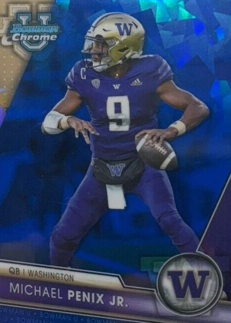 Michael Penix Jr. 2023 Bowman Chrome University Sapphire Edition