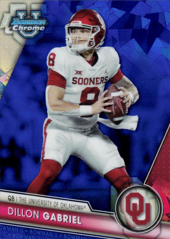 Dillon Gabriel 2023 Bowman Chrome University Sapphire Edition #150 Base RAW