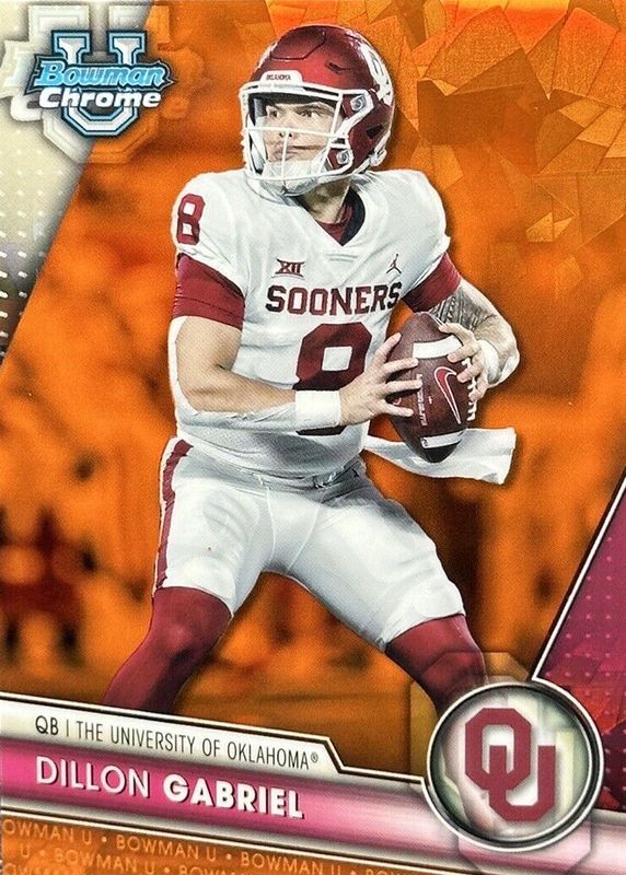 Dillon Gabriel 2023 Bowman Chrome University Sapphire Edition #150 Orange /25 RAW