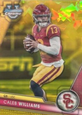 2023 Bowman Chrome University Sapphire Edition #1 Yellow /75
