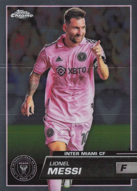 Lionel Messi 2023 Topps Chrome MLS #58 Base SGC 9