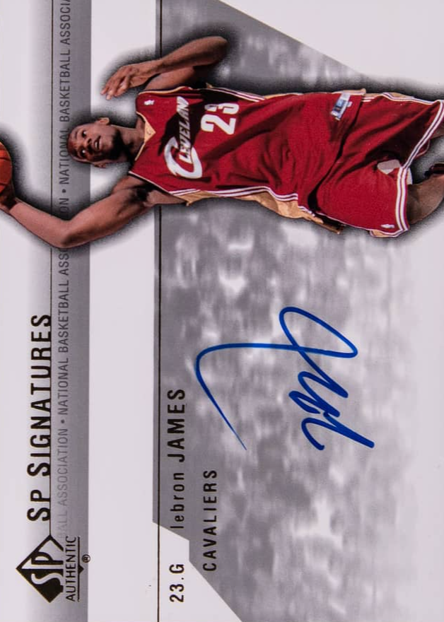 LeBron James 2003 SP Authentic #LJ-A SP Signatures Price Guide 