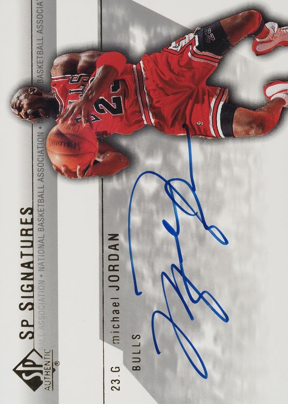 Michael Jordan 2003 SP Authentic #MJ-A SP Signatures PSA 7