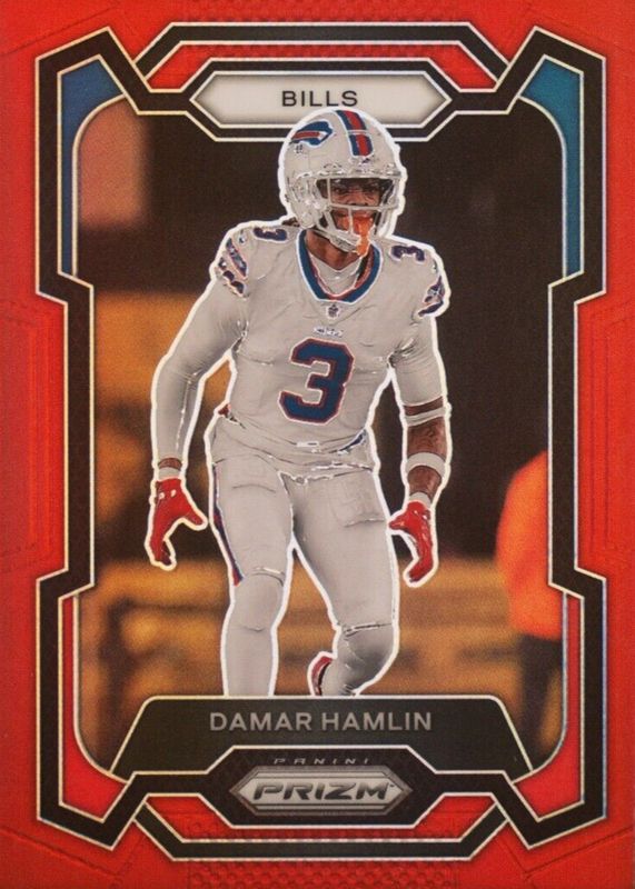 Damar Hamlin 2023 Prizm #27 Red /(SSP) SGC 10