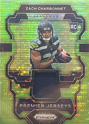 2023 Prizm #RG-ZC Rookie Gear - Neon Green Pulsar