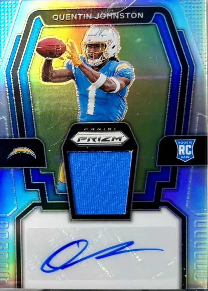 Quentin Johnston 2023 Prizm #RPA-QJ Rookie Patch Auto
