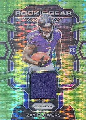 Zay Flowers 2023 Select #201 Club Level Orange Die-Cut /399