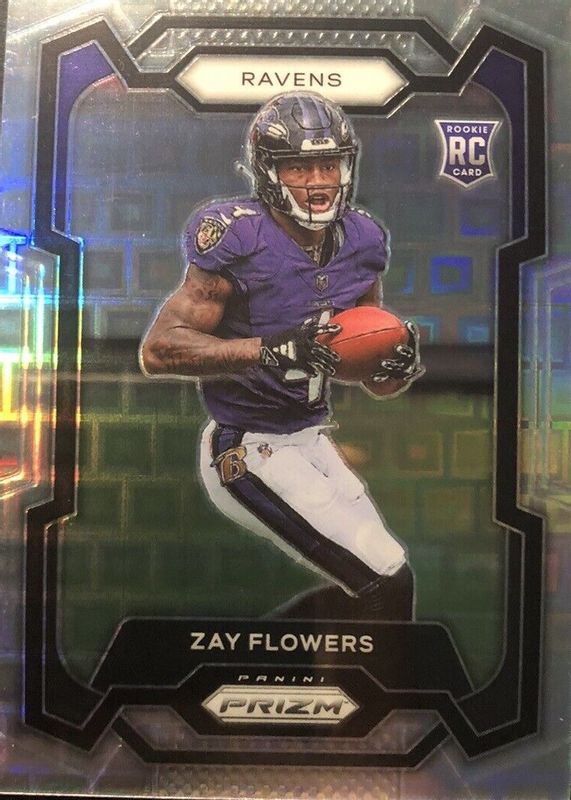 Zay Flowers 2023 Prizm #307 Pandora /400 Rookie PSA 10