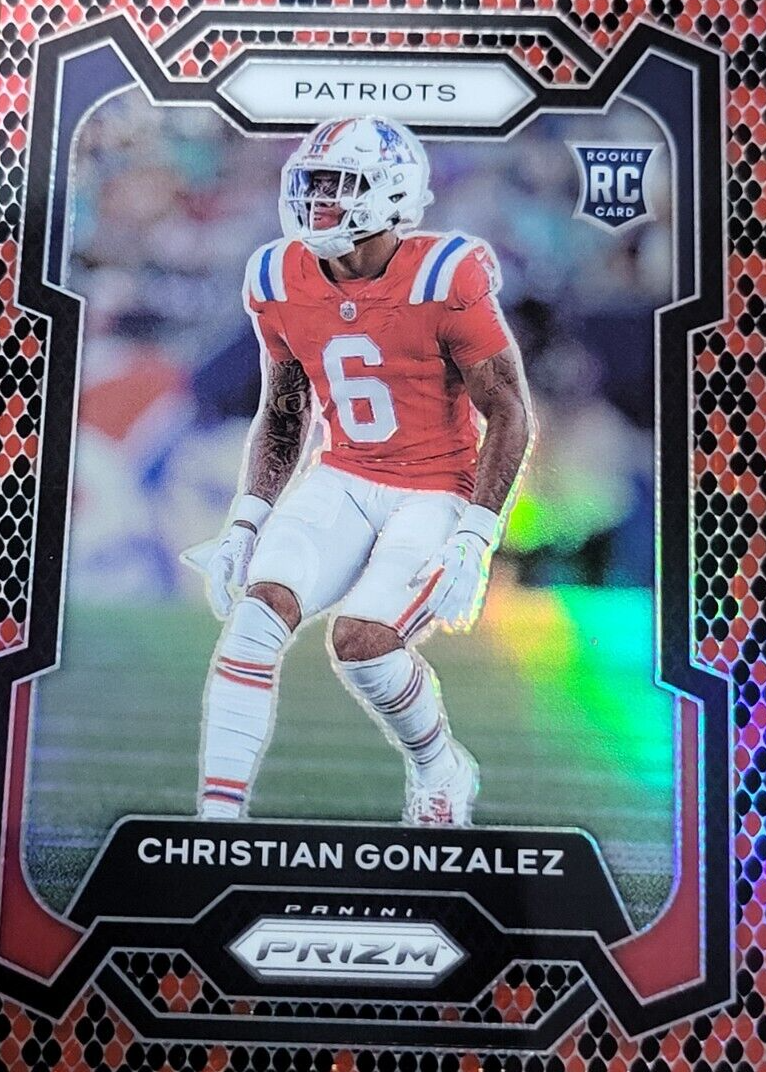 Christian Gonzalez 2023 Prizm #369 Snakeskin /(SSP) Price Guide