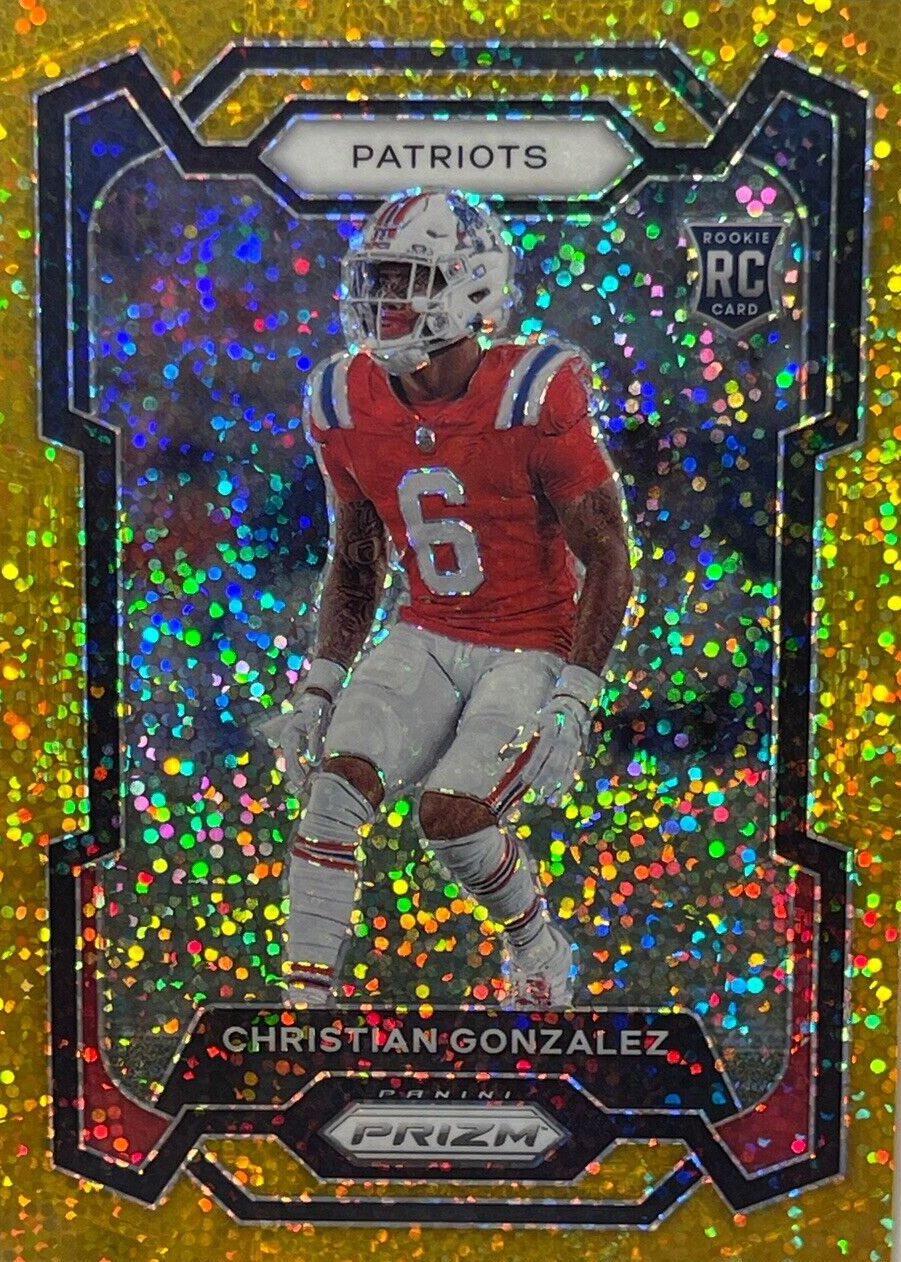 Christian Gonzalez 2023 Prizm #369 Gold Sparkle /24 Price Guide