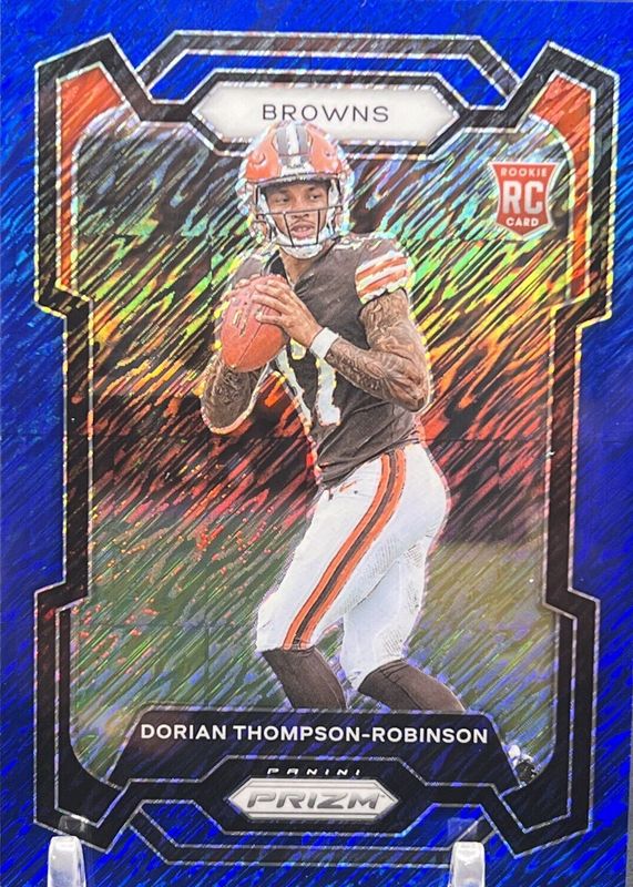 Dorian Thompson-Robinson 2023 Prizm #322 Blue Shimmer /25 Rookie SGC 10