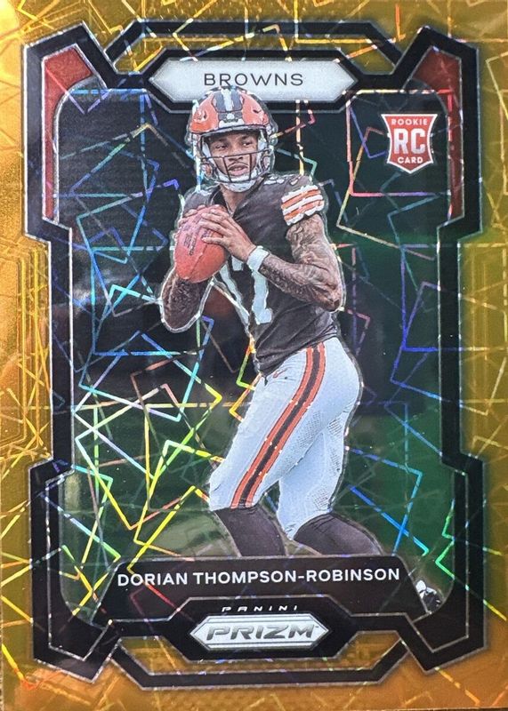 Dorian Thompson-Robinson 2023 Prizm #322 Lazer Rookie BGS 9