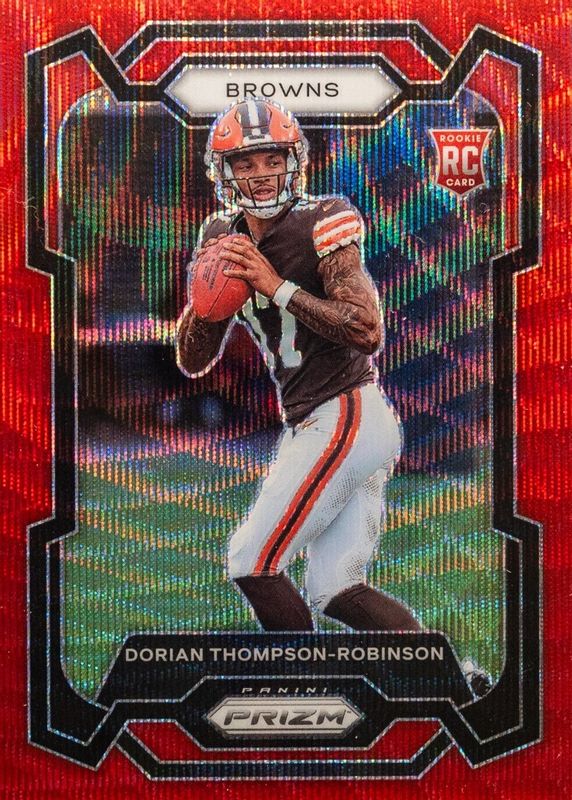 Dorian Thompson-Robinson 2023 Prizm #322 Red Wave /149 Rookie RAW