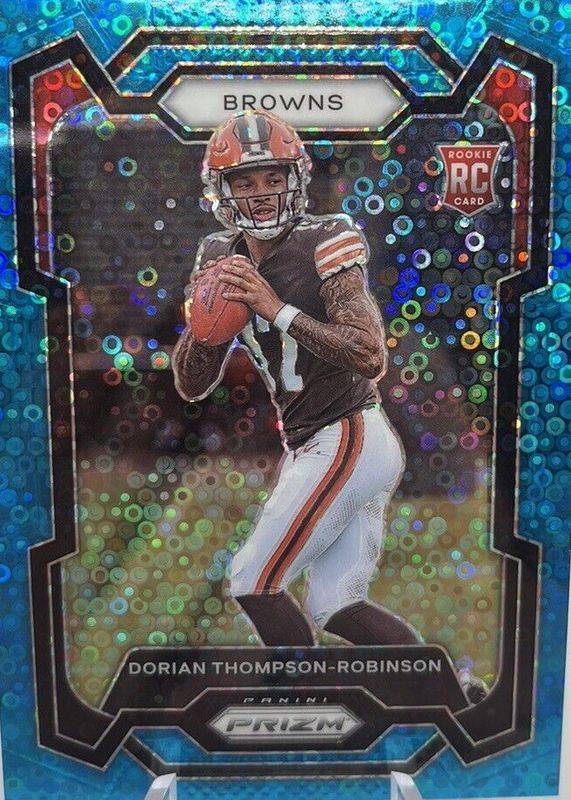 Dorian Thompson-Robinson 2023 Prizm #322 No Huddle Blue /95 Rookie SGC 10