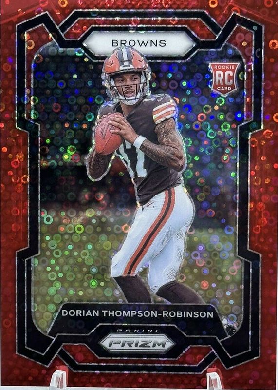 Dorian Thompson-Robinson 2023 Prizm #322 No Huddle Red /70 Rookie RAW