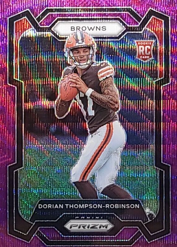 Dorian Thompson-Robinson 2023 Prizm #322 Purple Wave /99 Rookie PSA 10