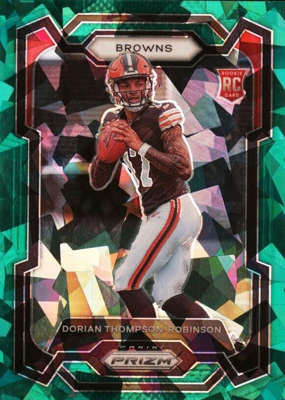 Dorian Thompson-Robinson 2023 Prizm #322 Green Ice Rookie SGC 9.5