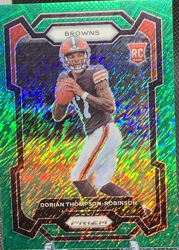 Dorian Thompson-Robinson 2023 Prizm #322 Green Shimmer /5 Rookie RAW