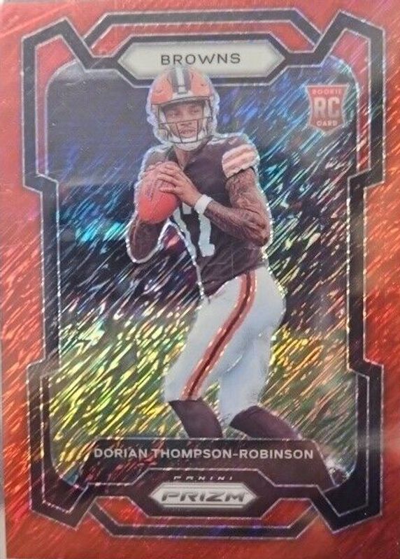 Dorian Thompson-Robinson 2023 Prizm #322 Red Shimmer /35 Rookie PSA 9