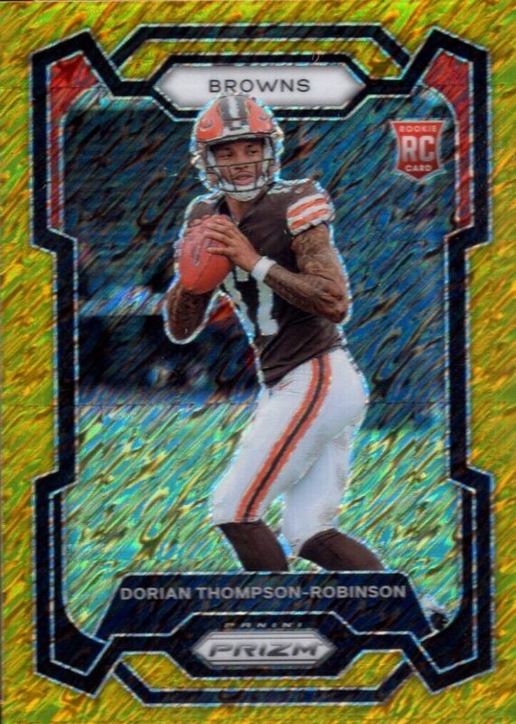 Dorian Thompson-Robinson 2023 Prizm #322 Gold Shimmer /10 Rookie SGC 9.5