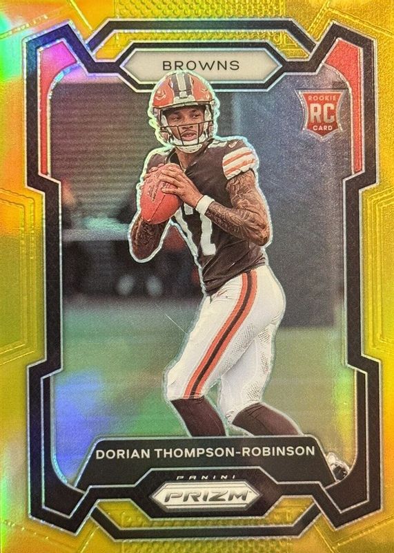 Dorian Thompson-Robinson 2023 Prizm #322 Gold /10 Rookie SGC 9.5