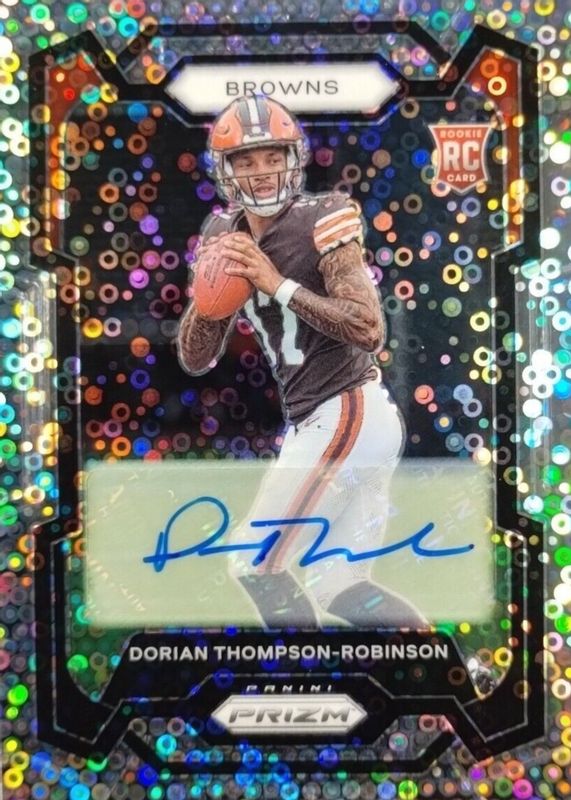 Dorian Thompson-Robinson 2023 Prizm #322 Rookie Autographs - No Huddle Rookie BGS 9