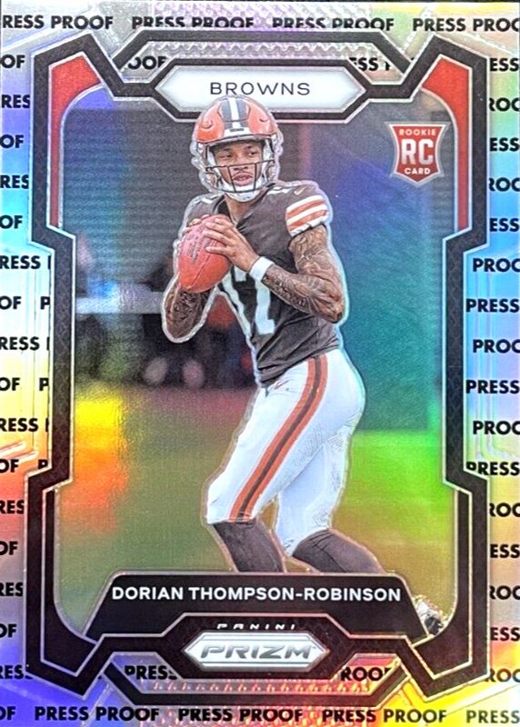 Dorian Thompson-Robinson 2023 Prizm #322 Press Proof /(SSP) Rookie PSA 9