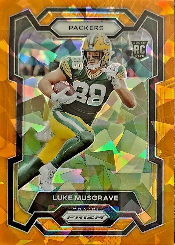 Luke Musgrave 2023 Prizm #337 Orange Ice Rookie PSA 10