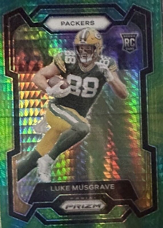 Luke Musgrave 2023 Prizm #337 Hyper /175 Rookie PSA 10