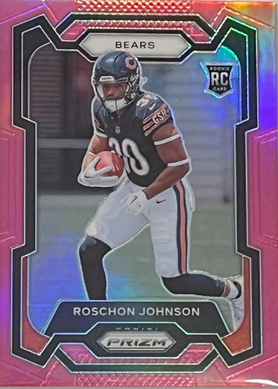 Roschon Johnson 2023 Prizm #314 Pink Rookie SGC 9.5