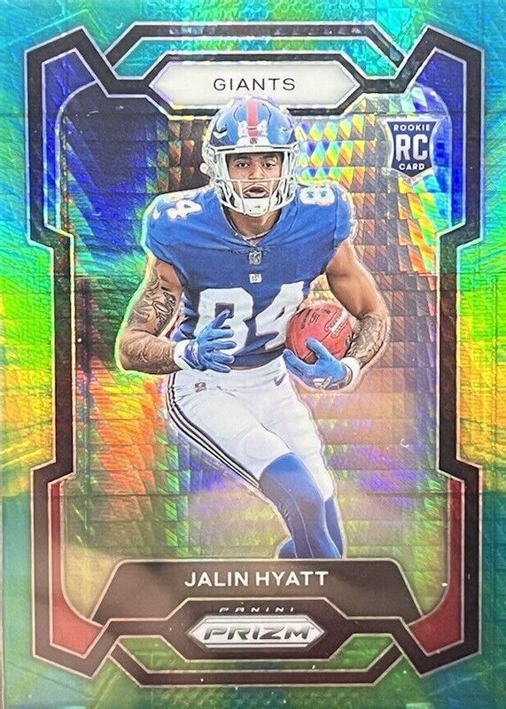 Jalin Hyatt 2023 Prizm #378 Hyper /175 Rookie PSA 10