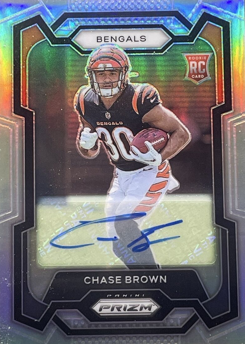Chase Brown 2023 Prizm #318 Rookie Autographs - Silver Price Guide