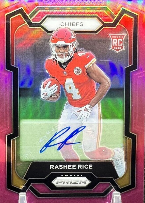 Rashee Rice 2023 Prizm #350 Rookie Autographs - Pink PSA 10