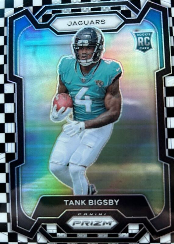 Tank Bigsby 2023 Prizm #348 Black & White Checker /(SSP) Rookie PSA 10