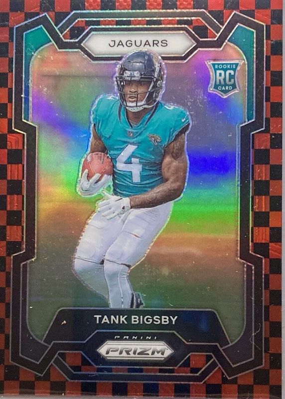 Tank Bigsby 2023 Prizm #348 Black & Red Checker /(SSP) Rookie BGS 9.5