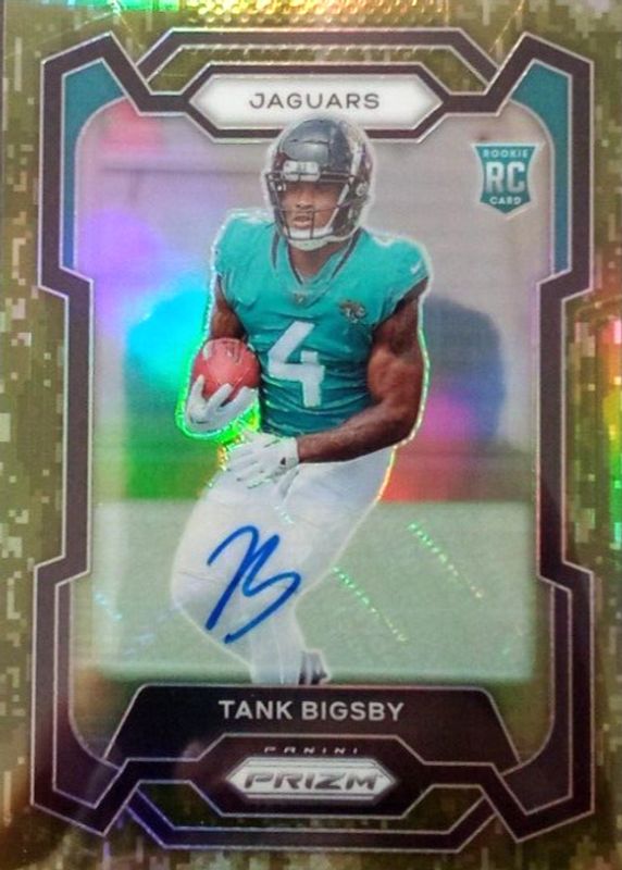 Tank Bigsby 2023 Prizm #348 Rookie Autographs - Camo /25 Rookie SGC 10