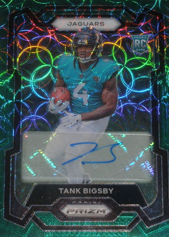 Tank Bigsby 2023 Prizm #348 Rookie Autographs - Green Scope /75 Rookie PSA 10