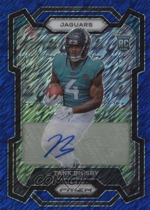 Tank Bigsby 2023 Prizm #348 Rookie Autographs - Blue Shimmer /25 Rookie RAW