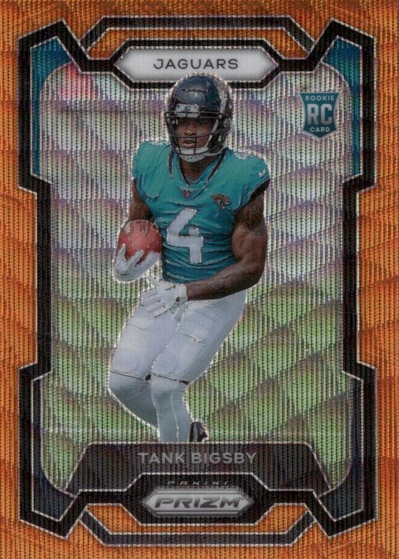 Tank Bigsby 2023 Prizm #348 Orange Wave /60 Rookie RAW