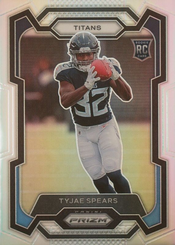 Tyjae Spears 2023 Prizm #396 Silver Rookie PSA 10