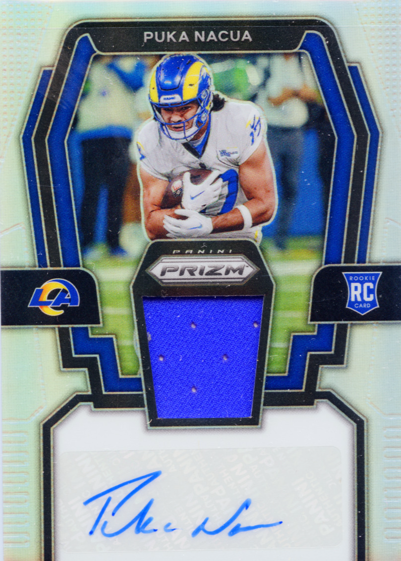 Puka Nacua 2023 Prizm #RPA-PN Rookie Patch Auto - Silver /99 Price