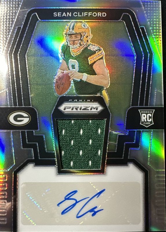 Sean Clifford 2023 Prizm #RPA-SC Rookie Patch Auto - Silver /99 Rookie RAW