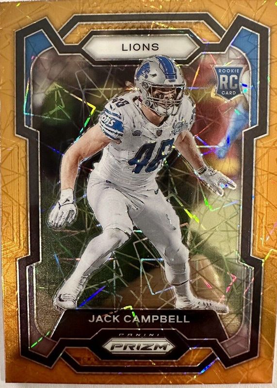 Jack Campbell 2023 Prizm #330 Lazer Rookie PSA 10