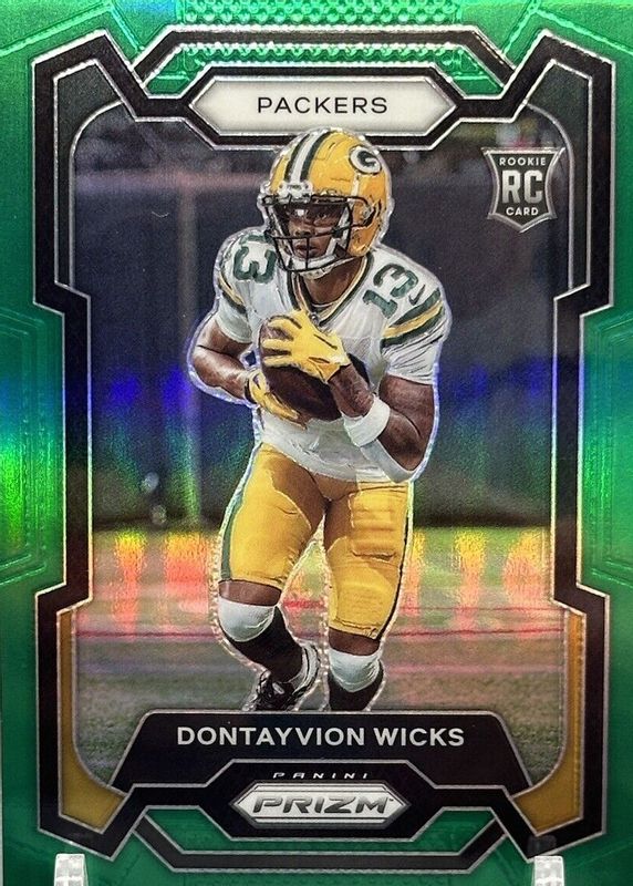 Dontayvion Wicks 2023 Prizm Green #333 Price Guide - Sports Card Investor