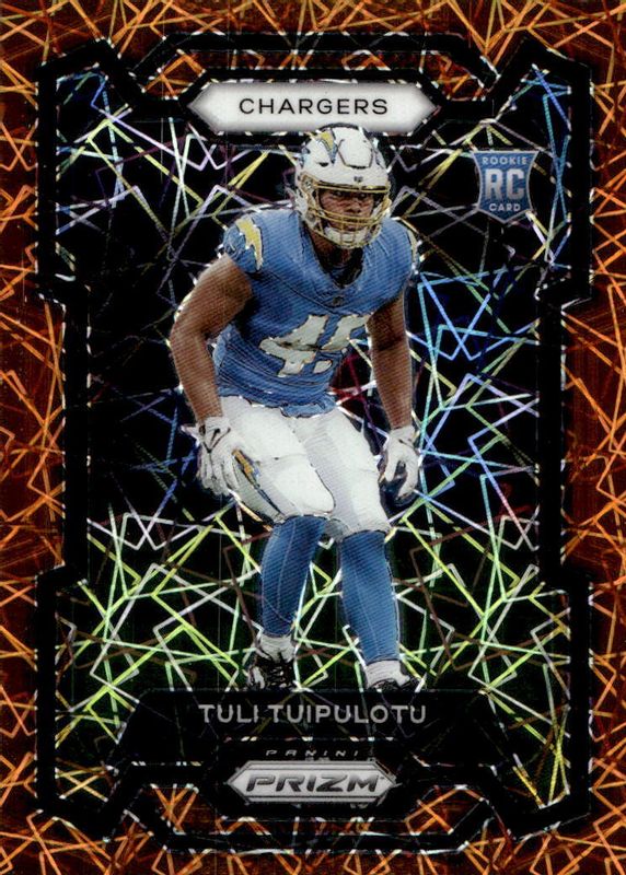 Tuli Tuipulotu 2023 Prizm #354 Orange Ice Rookie RAW