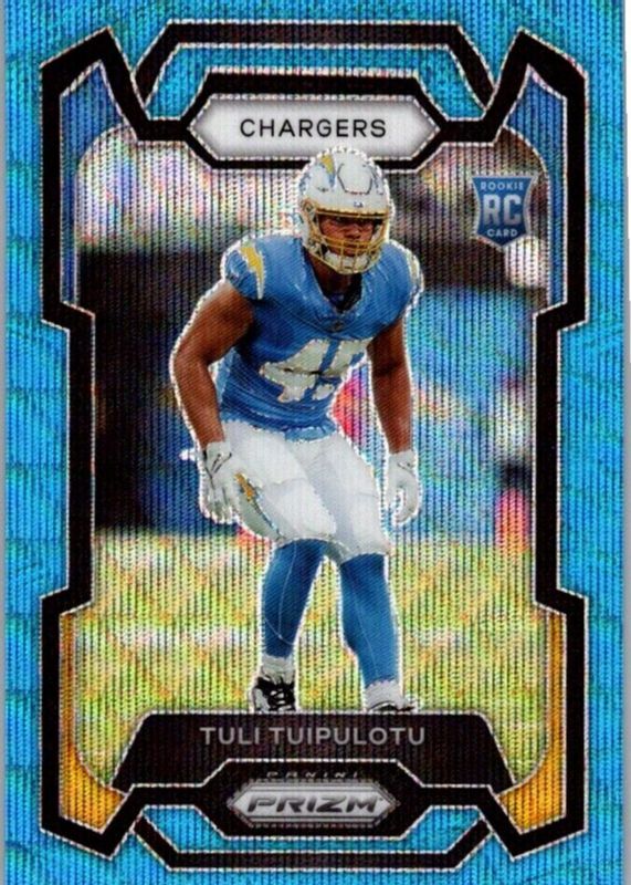 Tuli Tuipulotu 2023 Prizm #354 Blue Wave /199 Rookie RAW