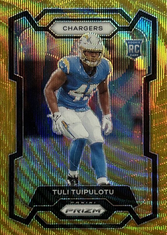 Tuli Tuipulotu 2023 Prizm #354 Gold Wave /10 Rookie SGC 10