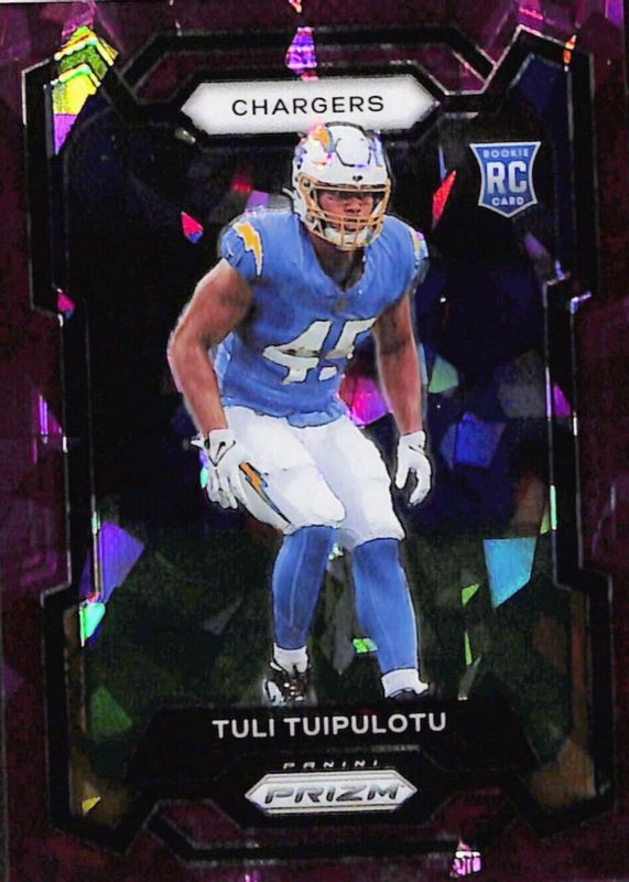 Tuli Tuipulotu 2023 Prizm #354 Purple Ice /225 Rookie SGC 10