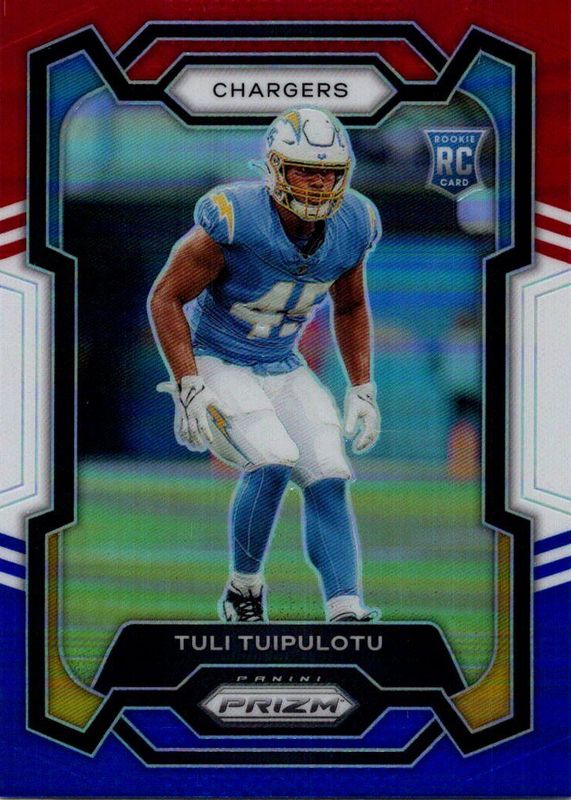 Tuli Tuipulotu 2023 Prizm #354 Red White Blue Rookie RAW