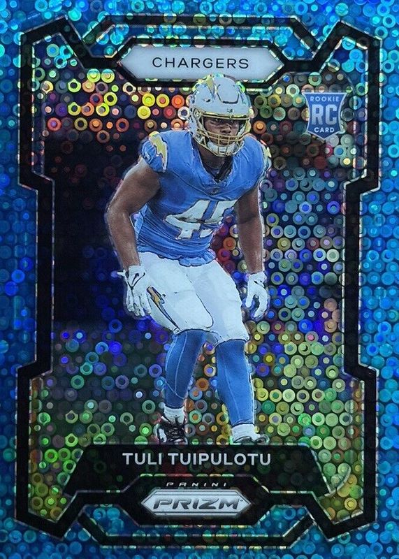 Tuli Tuipulotu 2023 Prizm #354 No Huddle Blue /95 Rookie RAW